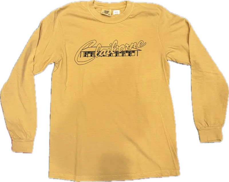 Long Sleeve Claiborne Logo T-Shirt 1