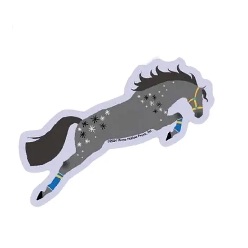 Lsdapple  Dapple Grey Jumper Horse 3" Sticker 1