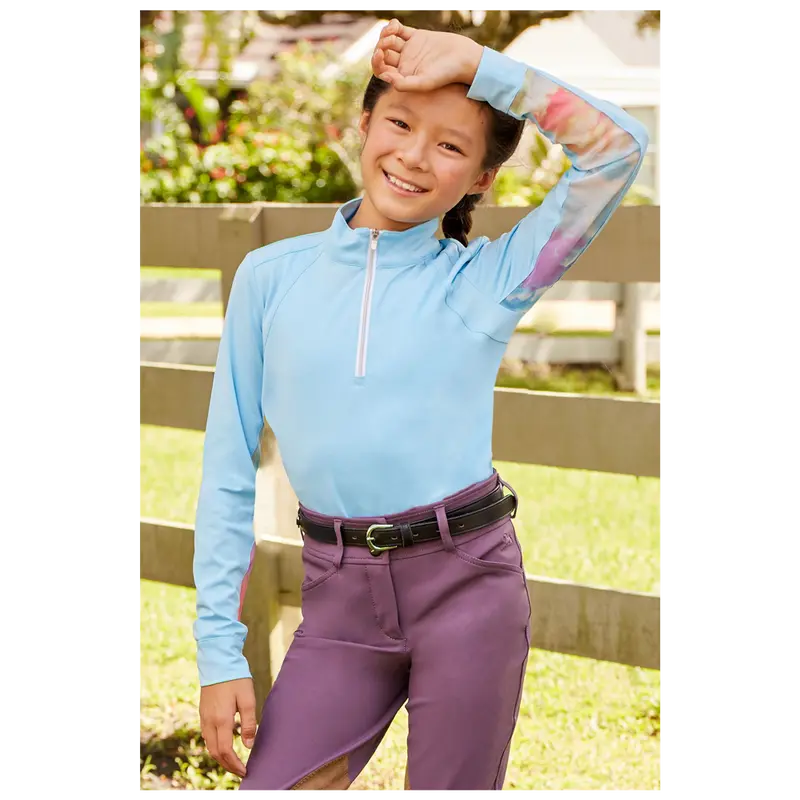 Lyj555 Rj Classics Lyla Jr 37.5 Girls English Training Shirt- Sky Spring Blue 1