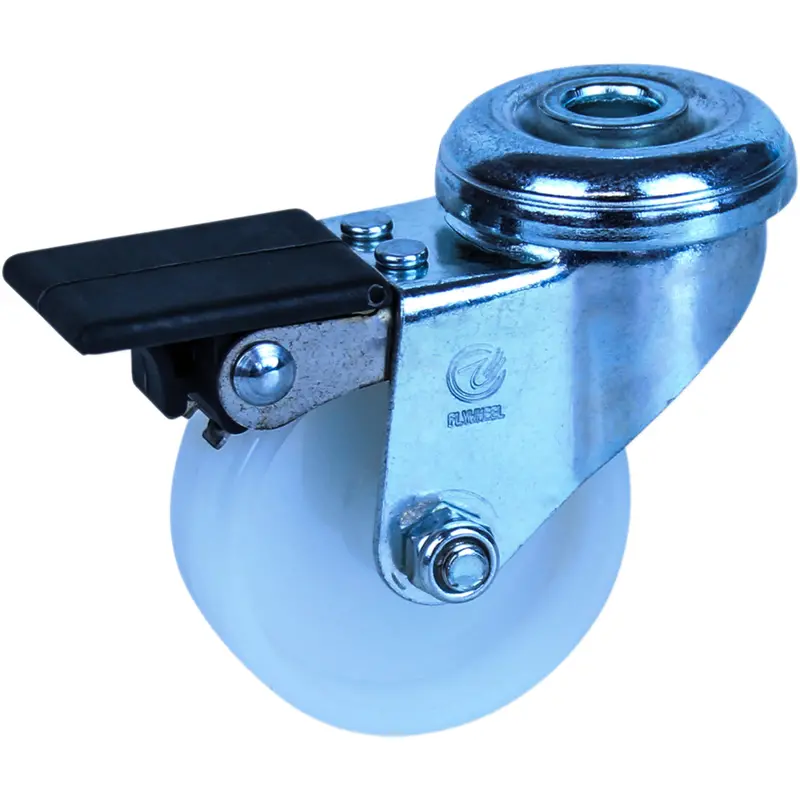 Lzhw05020-Nnp - 60 Kg Bolt-Hole Wheel Brake 50Mm White Nylon 1