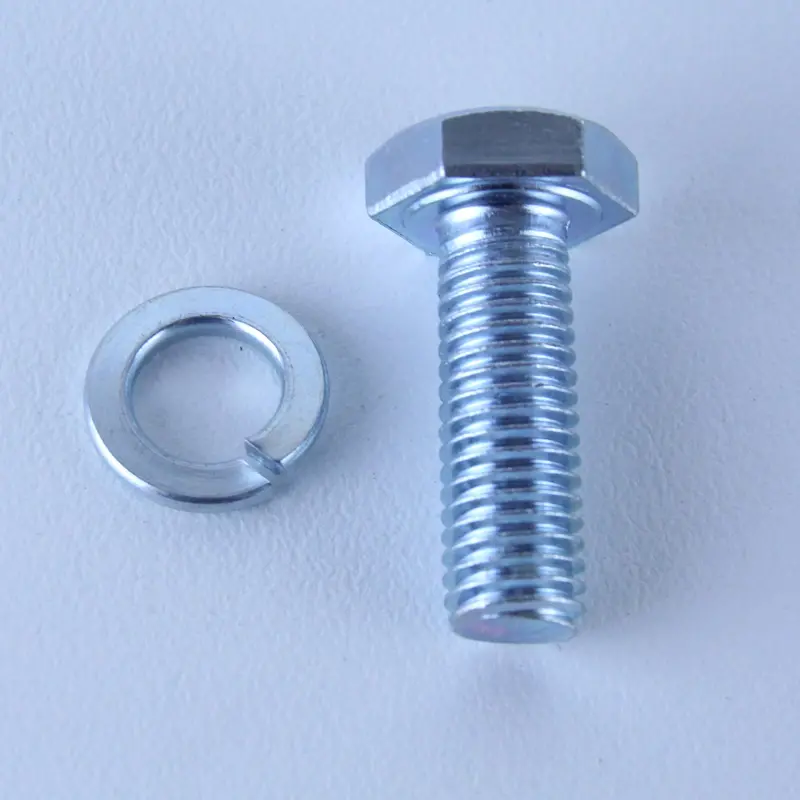 M10x30 Set Screw + Spring Washer Pack Of 1 Each To Suit Bolt-Hole Castors 1