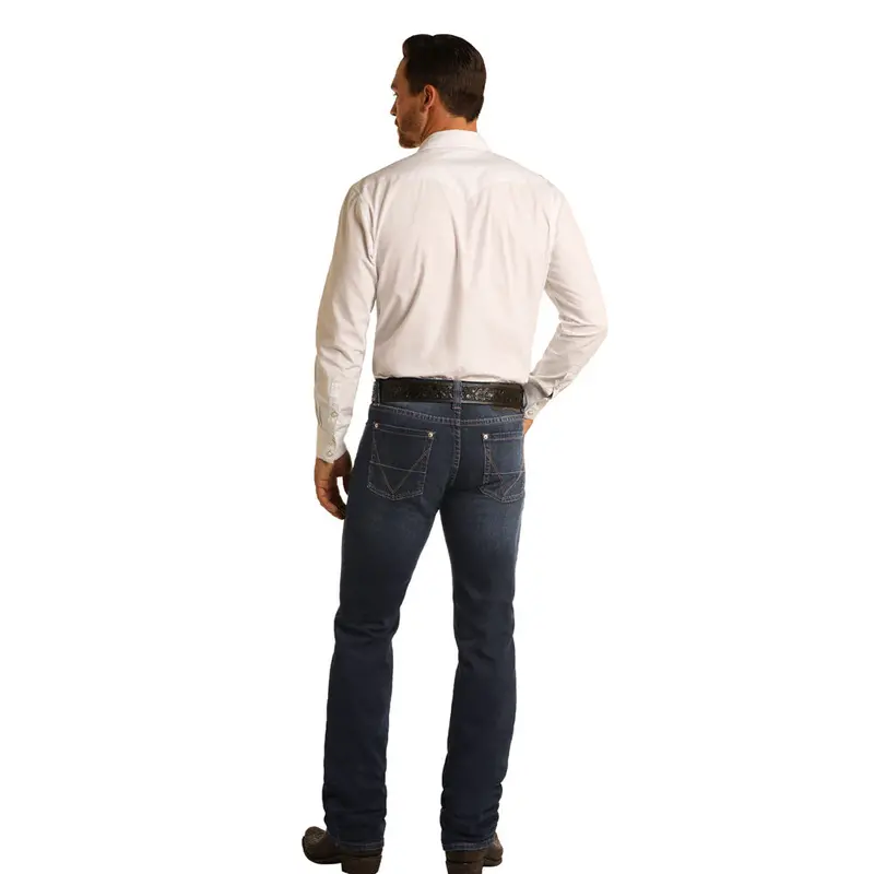 M1r4248 Rock & Roll Cowboy Men's Reflex Revolver Slim Fit Jean Denim 1