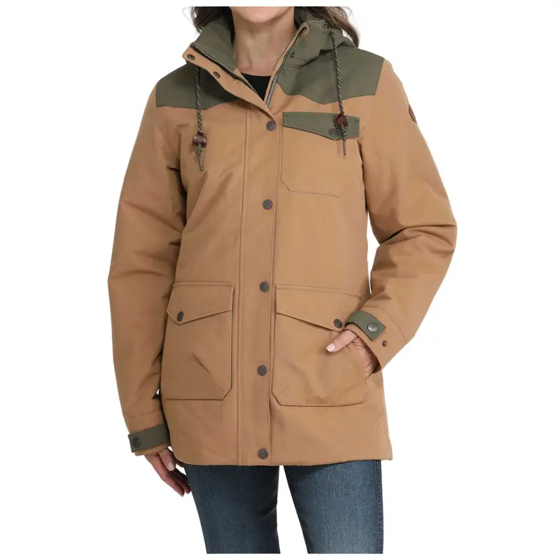 Maj9921001 Cinch Women's Barn Jacket - Brown 1