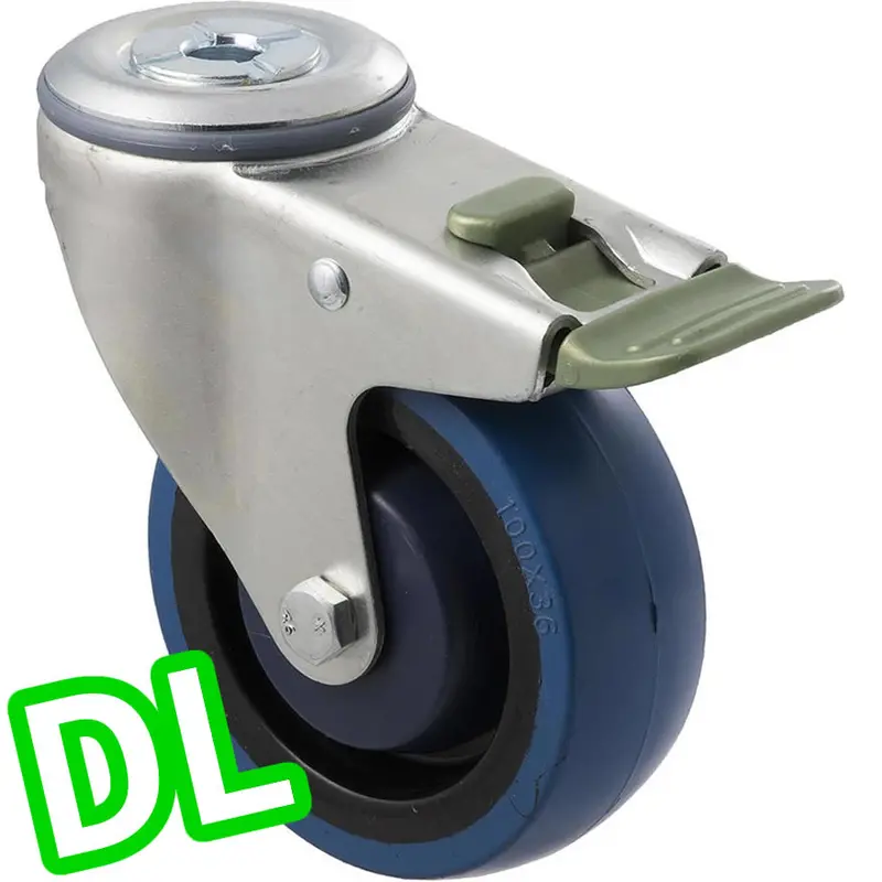 Mbq100g/Mzhdl - 140 Kg Bolt-Hole Direction Lock Only 100Mm Blue Rubber 1