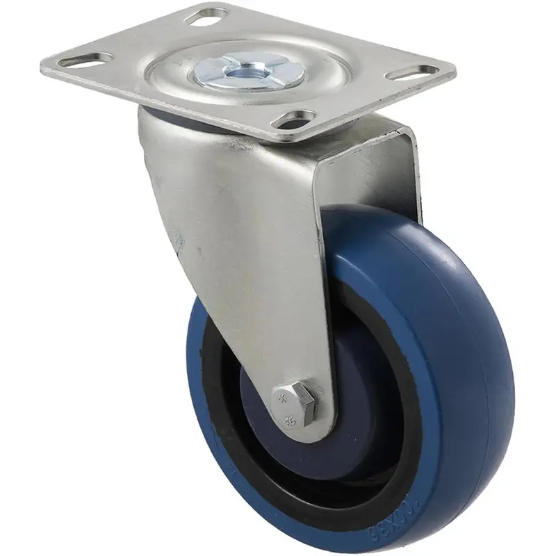 Mbq100g/Mzp - 140 Kg Swivel Plate 100Mm Blue Rubber 1