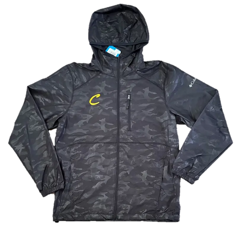 Men's Columbia Black Camo Windbreaker 1
