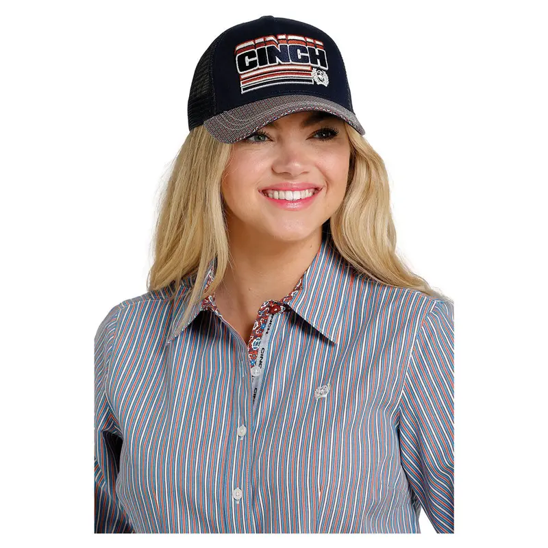 Mhc7874026 Cinch Women's Navy Trucker Cap 1