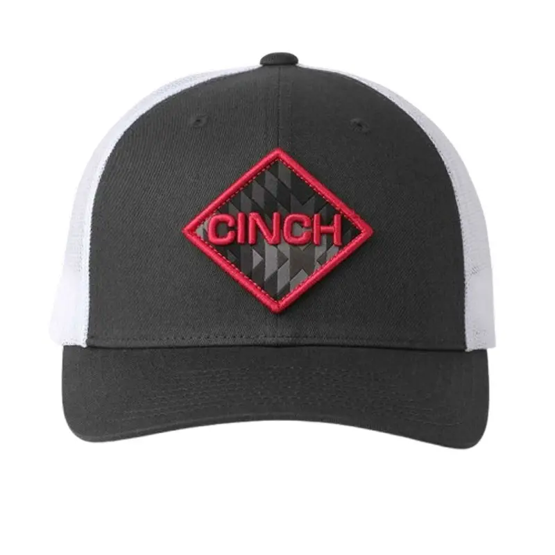 Mhc7901011 Cinch Women's Logo Trucker Cap - Grey/White 1