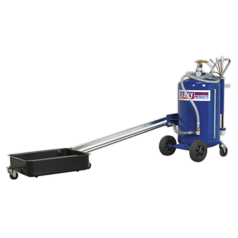 Mobile Oil Drainer With Probes 100Ltr Cantilever Air Discharge 1