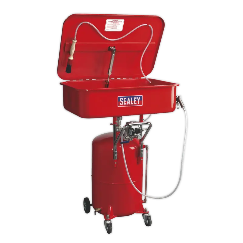 Mobile Parts Cleaning Tank Air Operated With Reservoir 1