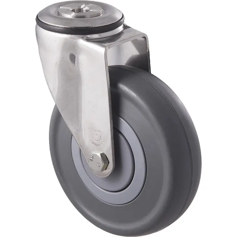 Msc125g/Msh 150 Kg Stainless Steel Bolt-Hole 125Mm Grey Rubber 1