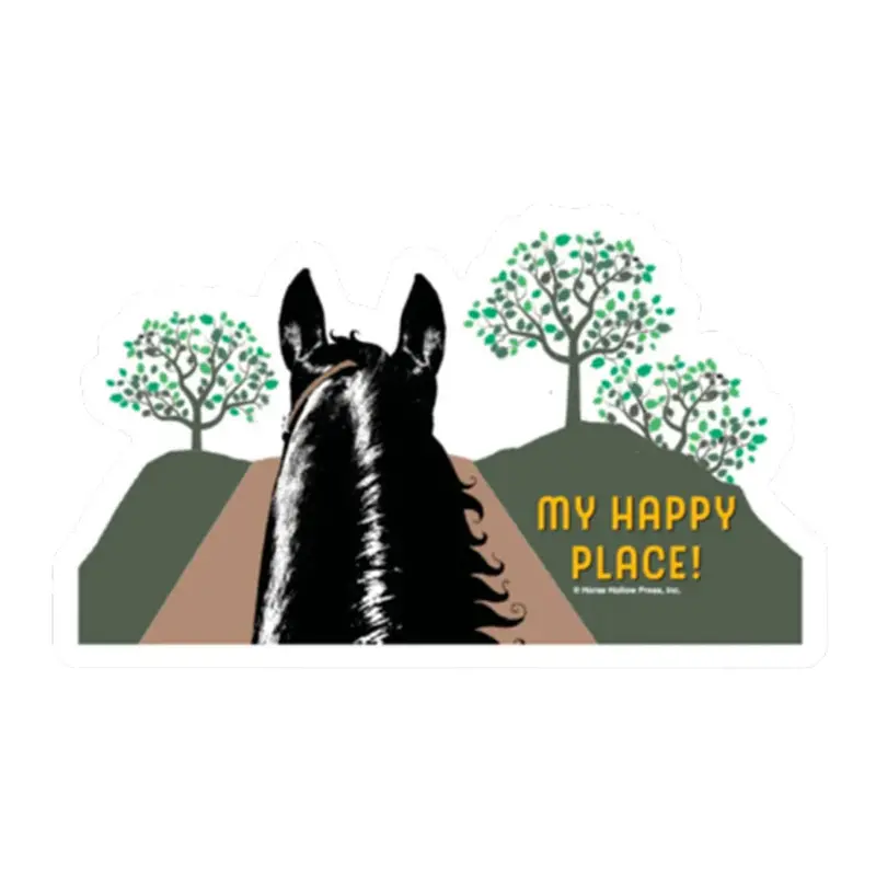 My Happy Place Horse Magnet In Green 1