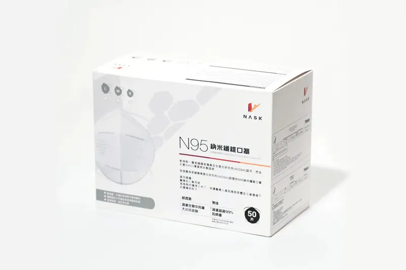 Nask Nanofiber Respirator L (Pro Niosh N95) 50 Pc/Box 1