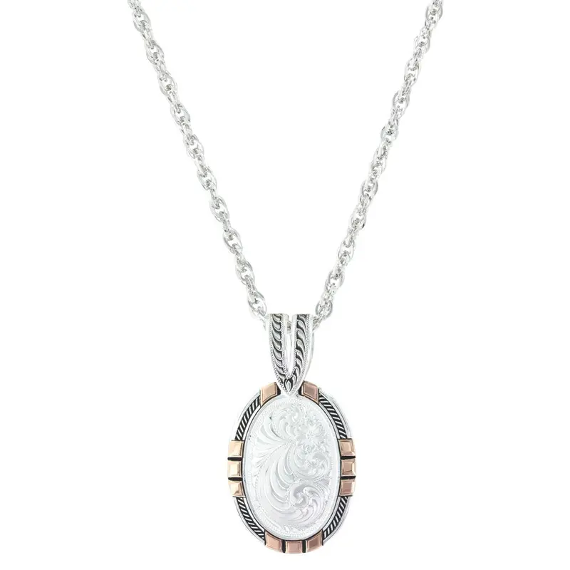 Nc2890rg Montana Silversmiths New Traditions Rose Gold Pendant Necklace 1