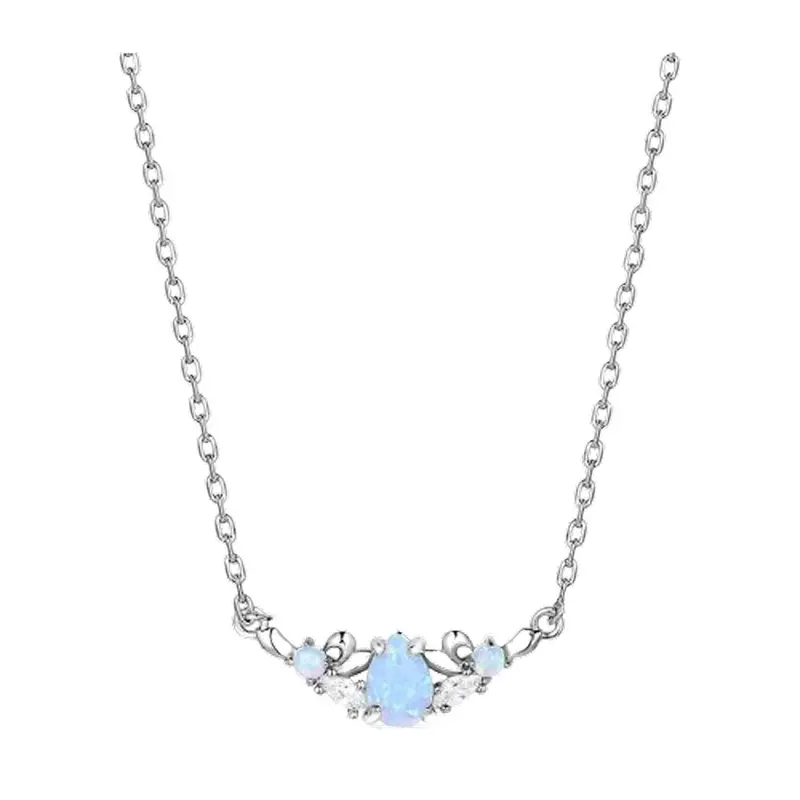 Nc5786 Montana Silversmiths Refined Grace Opal Cz Necklace 1