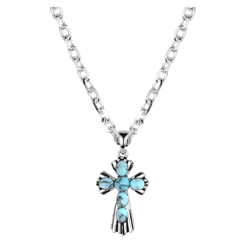 Nc6319 Montana Silversmiths Unbreakable Spirit Cross Necklace 1