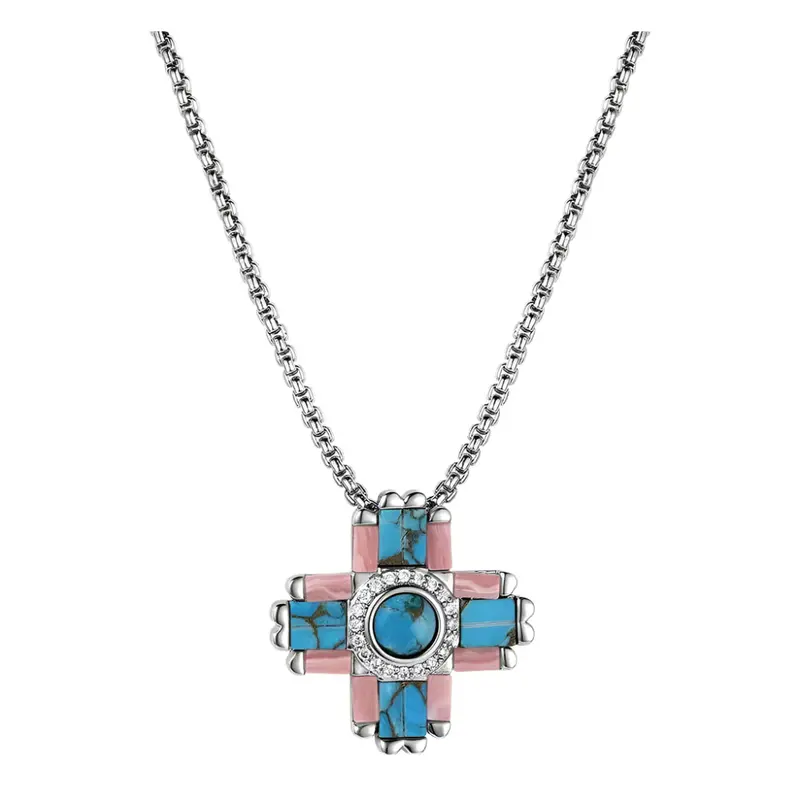 Nc6323 Montana Silversmiths Turquoise Blush Necklace 1