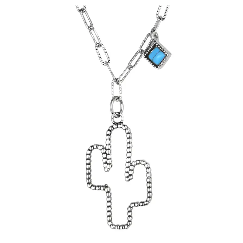 Nc6326 Montana Silversmiths Desert Turquoise Necklace 1