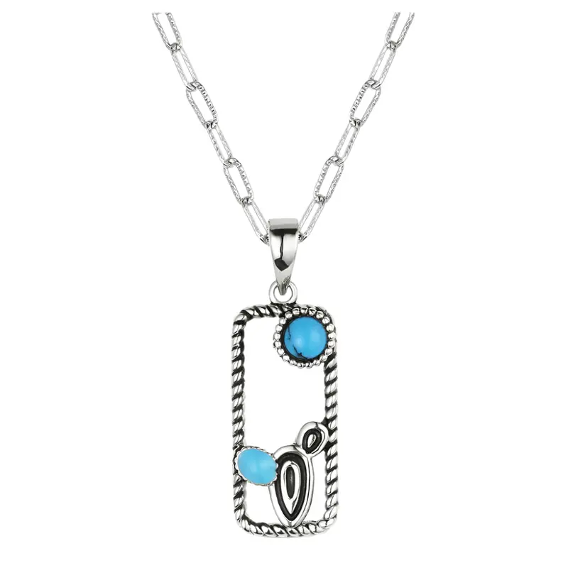 Nc6327 Montana Silversmiths Desert Mirage Turquoise Necklace 1