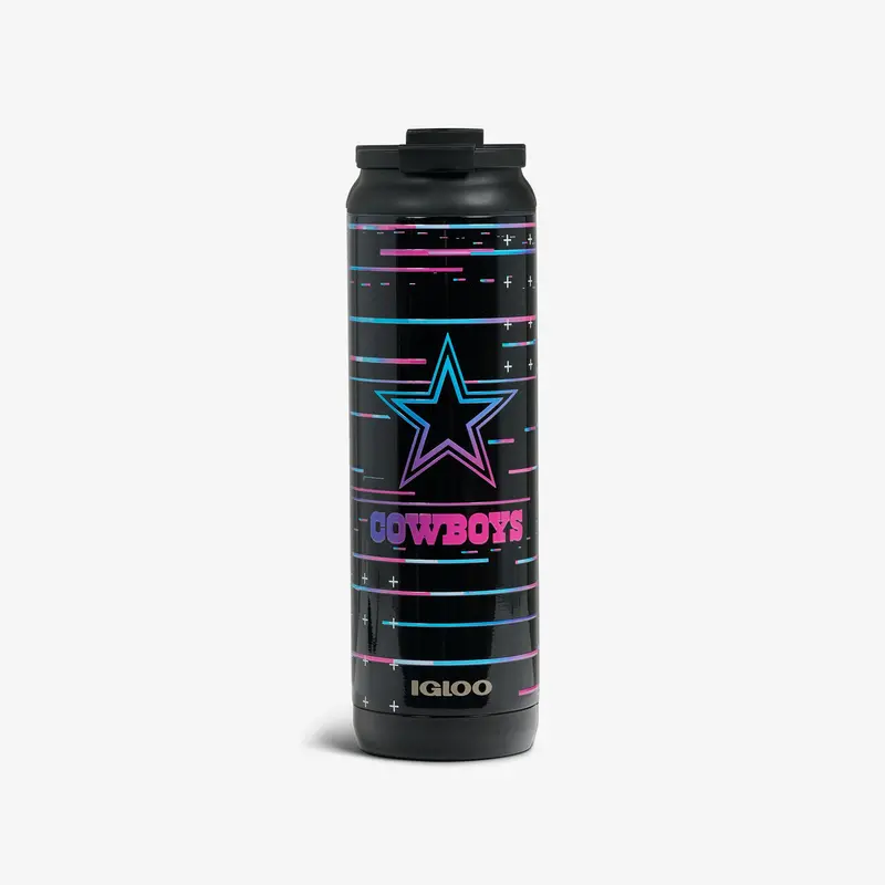 Nfl Neon Dallas Cowboys 20 Oz Flip ‘N’ Sip Tumbler 1