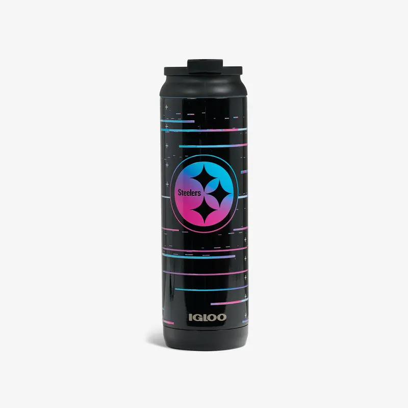 Nfl Neon Pittsburgh Steelers 20 Oz Flip ‘N’ Sip Tumbler 1