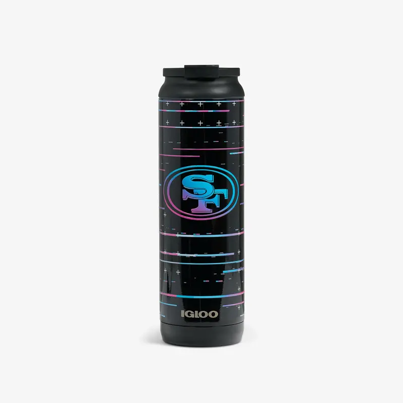 Nfl Neon San Francisco 49Ers 20 Oz Flip ‘N’ Sip Tumbler 1
