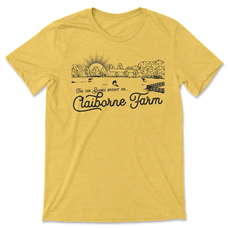 Old Smoke Claiborne Farm "The Sun Shines Bright On..." T-Shirt 1