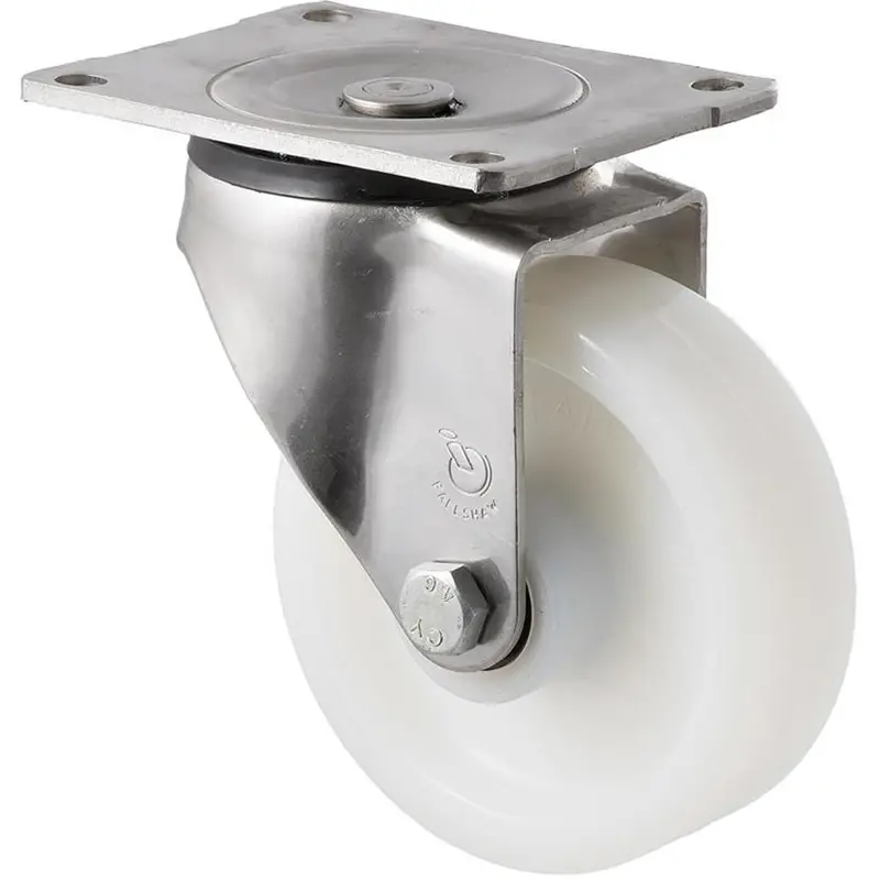 Ons125w/Osp - 380 Kg Stainless Steel Swivel Plate 125Mm White Nylon 1