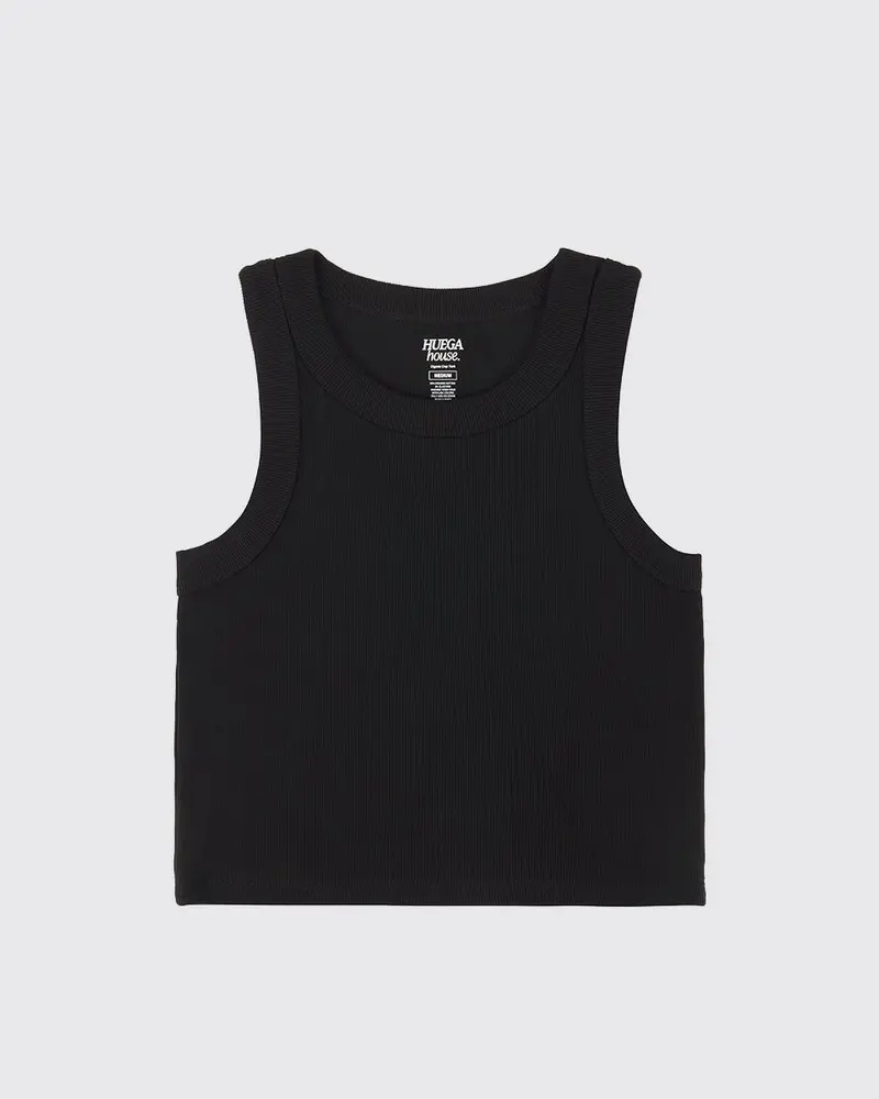 Organic Crop Tank | Black 1