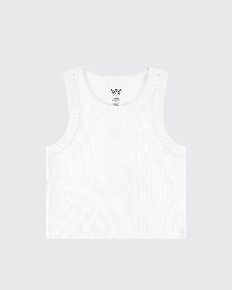 Organic Crop Tank | White 1