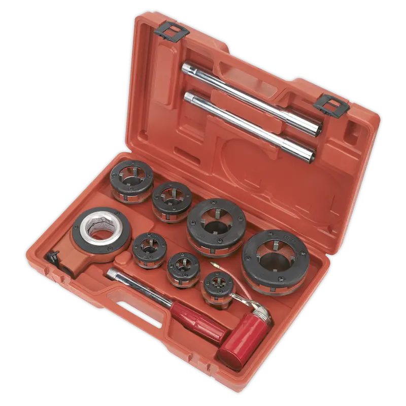 Pipe Threading Set 7Pc 3-8" - 2"Bspt 1