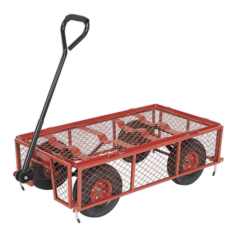 Platform Truck With Removable Sides Pneumatic Tyres 200Kg Capacity 1