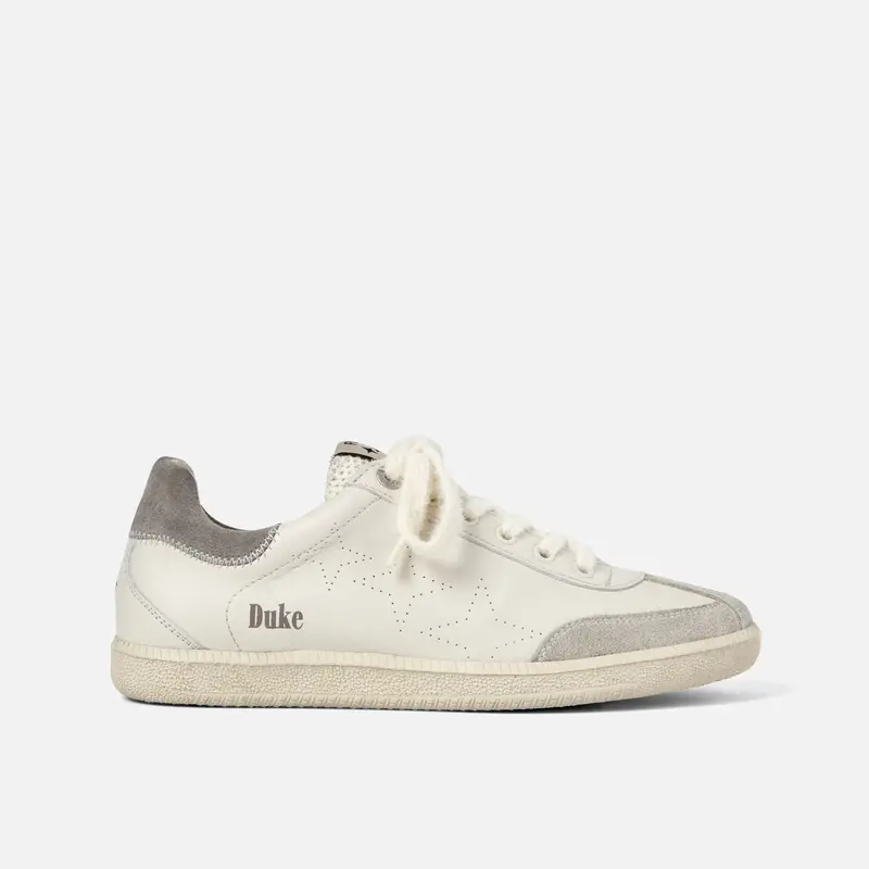 Plus Duke Vintage Grey + White Sneaker - Women's 1