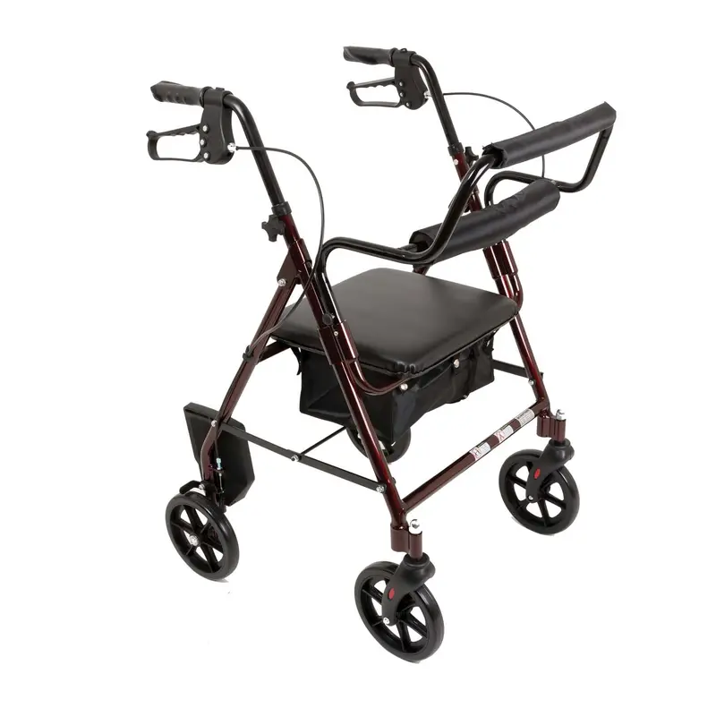 Probasics Aluminum Transport Rollator With 8-Inch Wheels 1