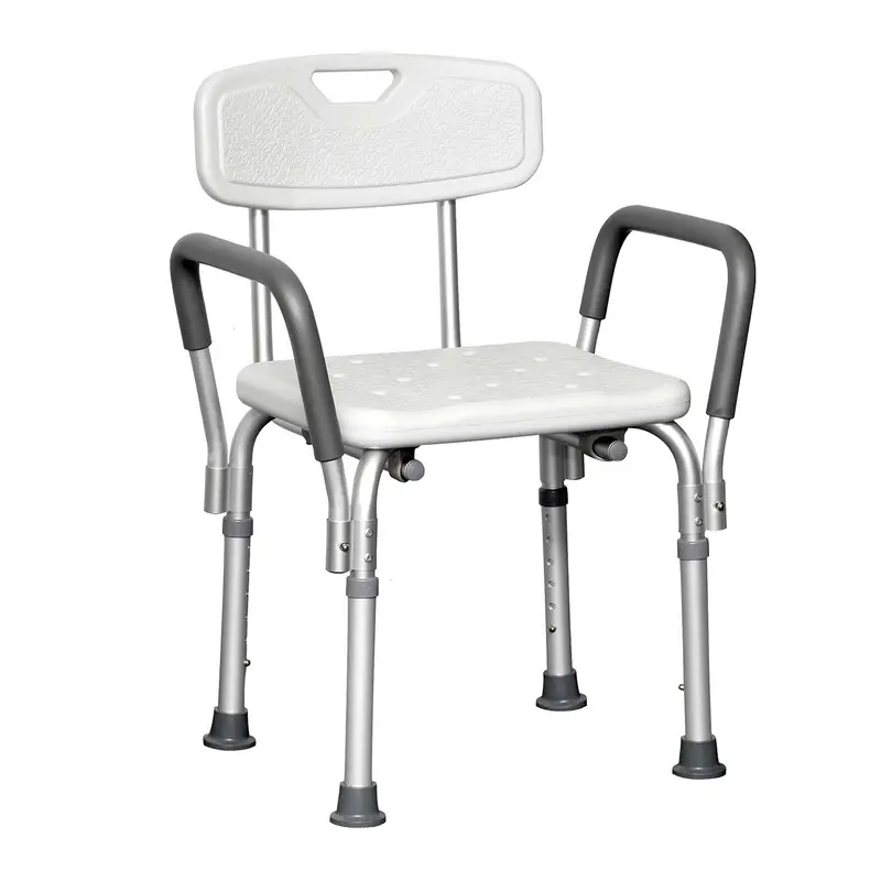 Probasics Deluxe Shower Chair With Padded Arms, White (Case Of 4) 1