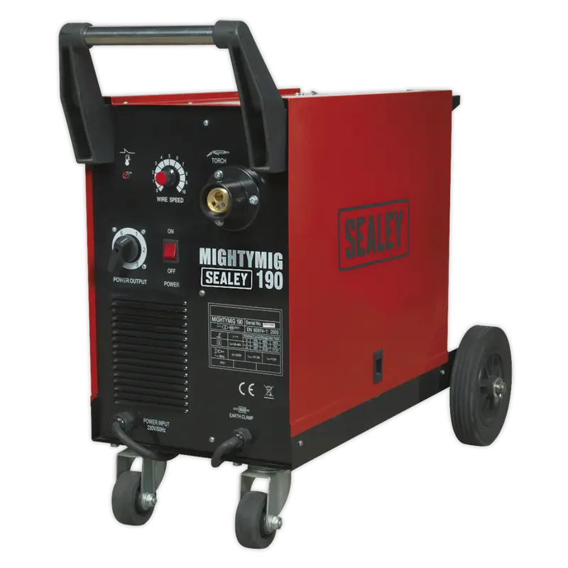 Professional Gas-No-Gas Mig Welder 190Amp With Euro Torch 1