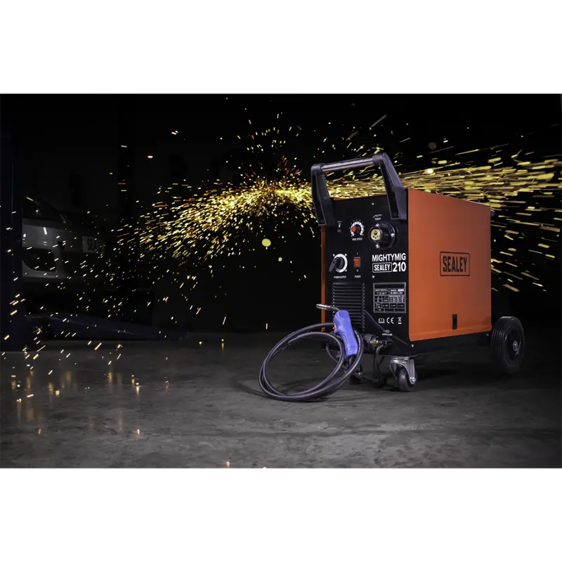 Professional Gas-No-Gas Mig Welder 210Amp With Euro Torch 1