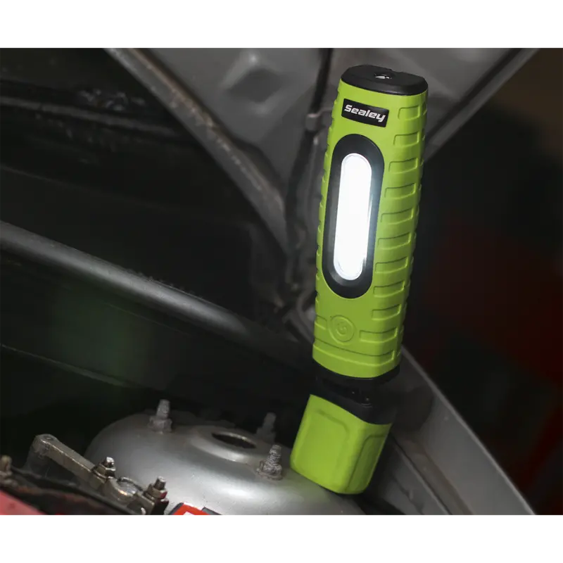 Rechargeable 360° Inspection Lamp 16 Smd Led + 3W Led Green 2 X Lithium-Ion 1