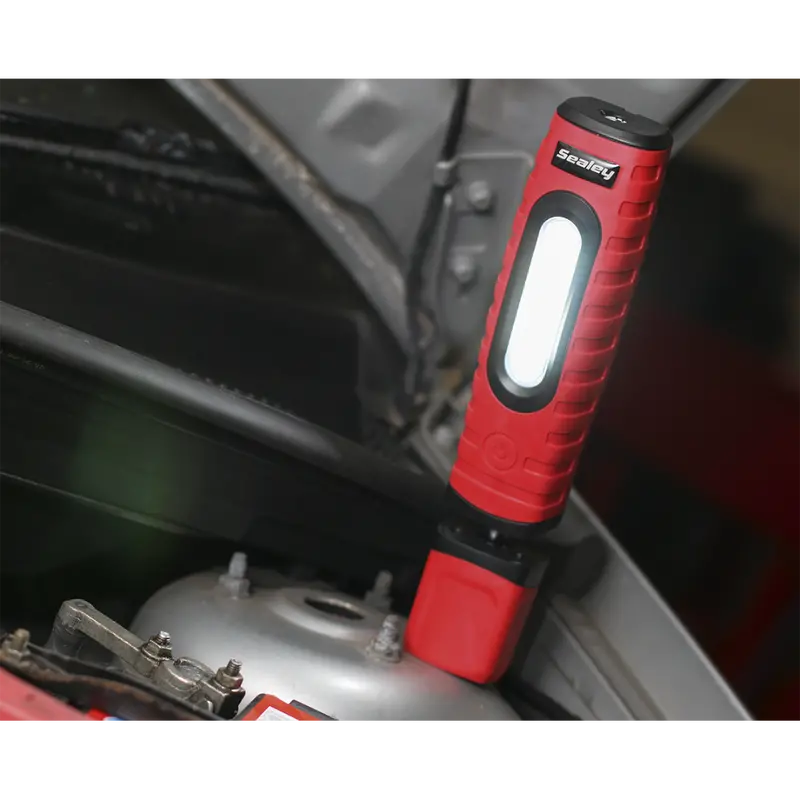 Rechargeable 360° Inspection Lamp 16 Smd Led + 3W Led Red 2 X Lithium-Ion 1