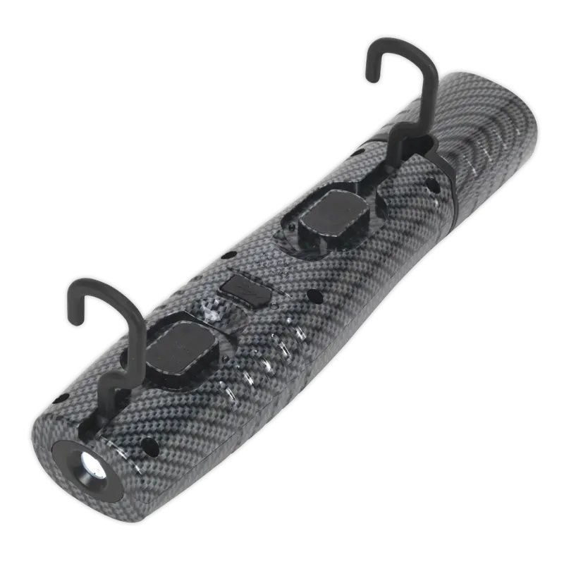 Rechargeable 360° Inspection Lamp 7 Smd + 3W Led Carbon Fibre Effect Lithium-Ion 1