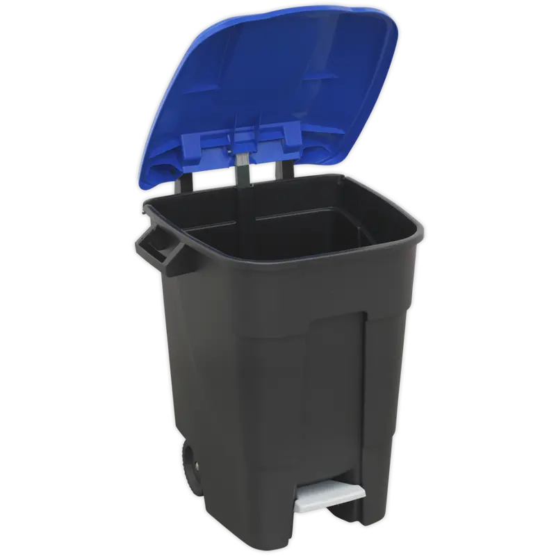Refuse-Wheelie Bin With Foot Pedal 100Ltr - Blue 1