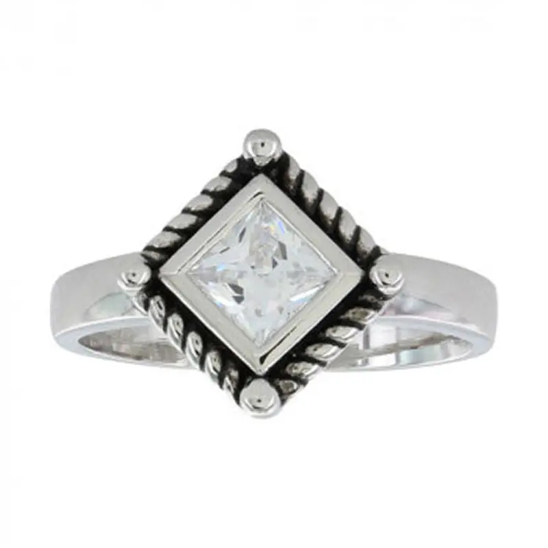 Rg3024cz Montana Silversmiths Roped Star Light Ring 1