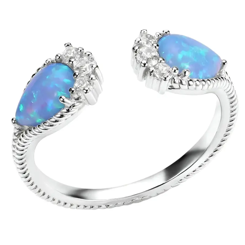 Rg6300 Montana Silversmith Blue Opal Flare Ring 1