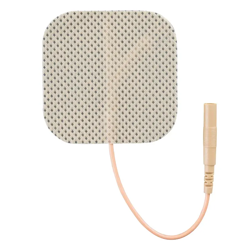 Roscoe Economy Self-Adhesive Electrodes, 2" X 2" Tan Cloth In Poly Bag 1
