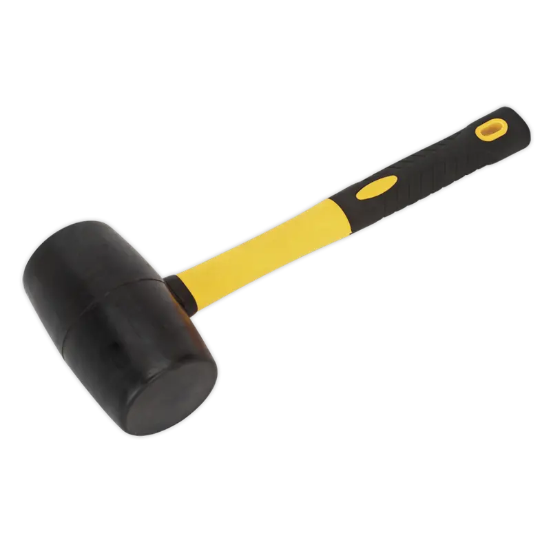 Rubber Mallet 2Lb Fibreglass Shaft 1