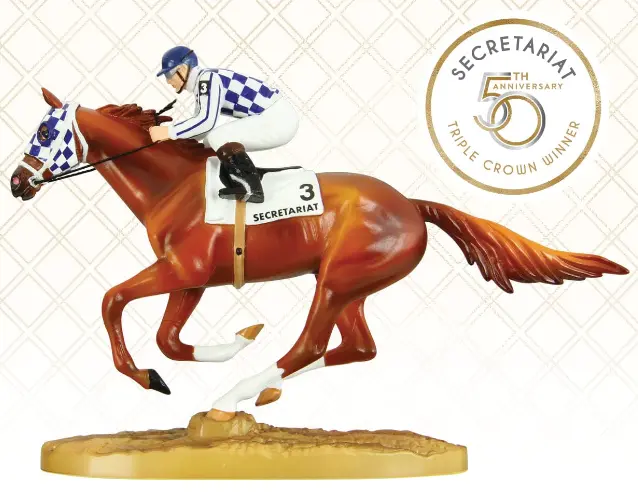 Secretariat Breyer 50Th Anniversary Figurine With Jockey 1