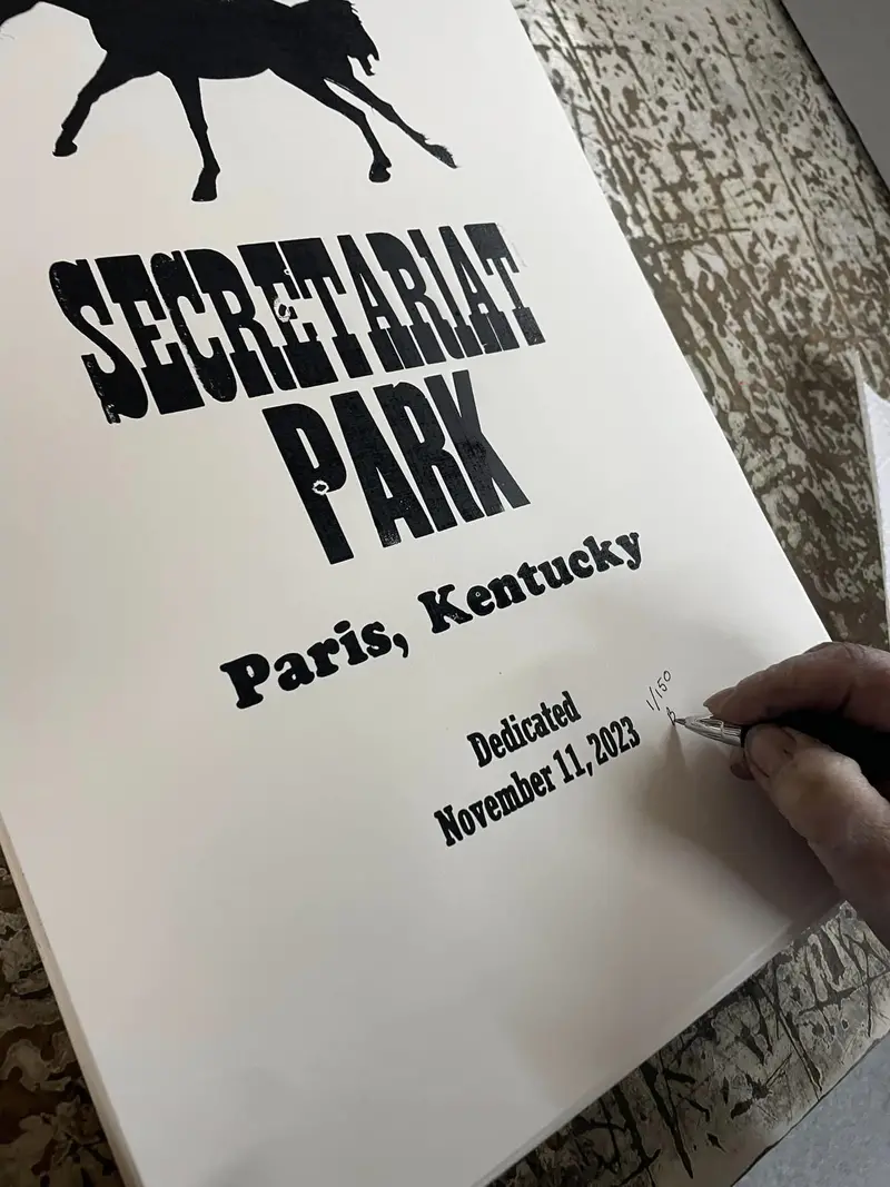 Secretariat Park Commemorative Print 1