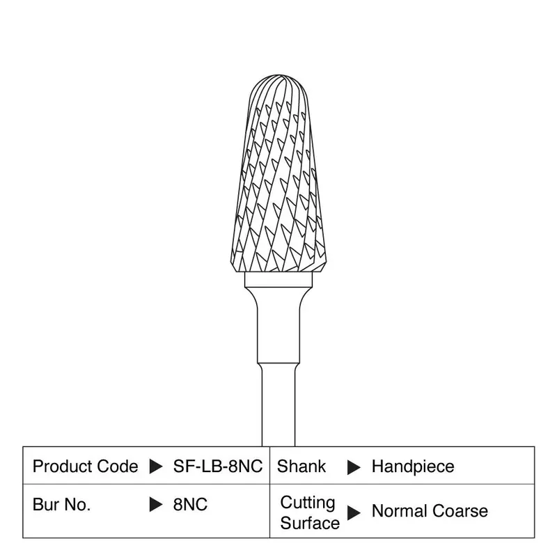 Shofu Lab Carbide Bur Hp #8Nc 1/Case 1