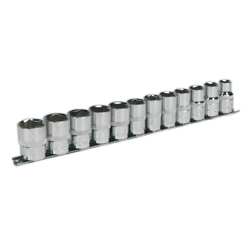Socket Set 12Pc 1-2"Sq Drive 6Pt Walldrive® Metric 1
