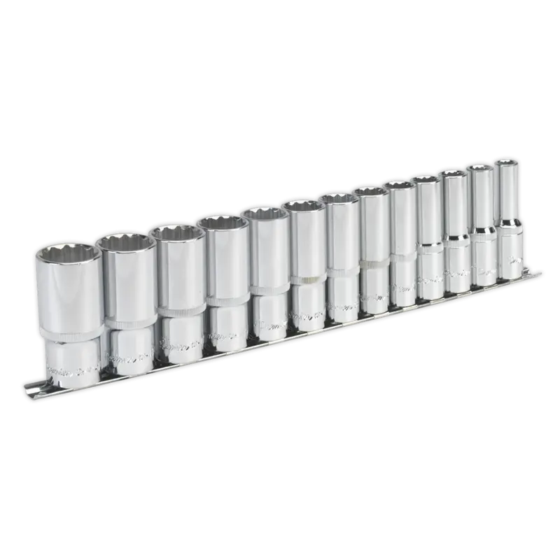 Socket Set 13Pc 1-2"Sq Drive 12Pt Deep Walldrive® Imperial 1
